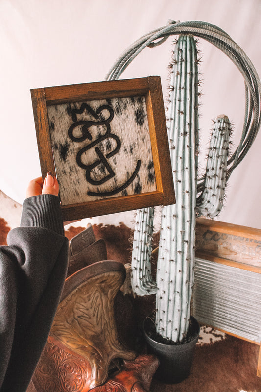 Custom Branded Cowhide Frame