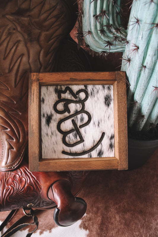 Custom Branded Cowhide Frame